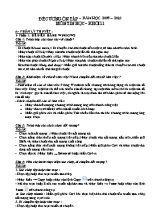 Đề cương ôn tập Tin học lớp 11 - Năm học 2009-2010